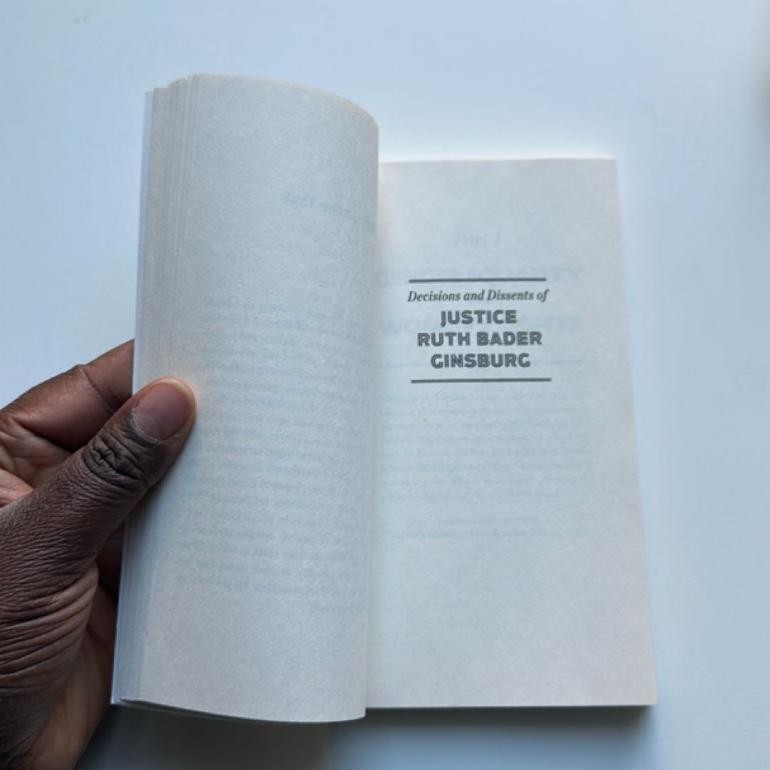 Decisions and Dissents of Justice Ruth Bader Ginsburg