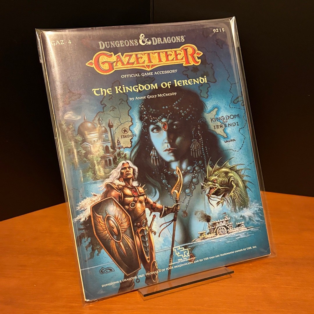 Dungeons & Dragons Gazetteer (GAZ 4): The Kingdom of Ierandi, w Map and Unpunched Tokens