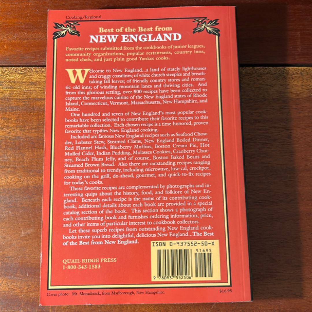 Best of the Best from New England (1999 3rd Printing )