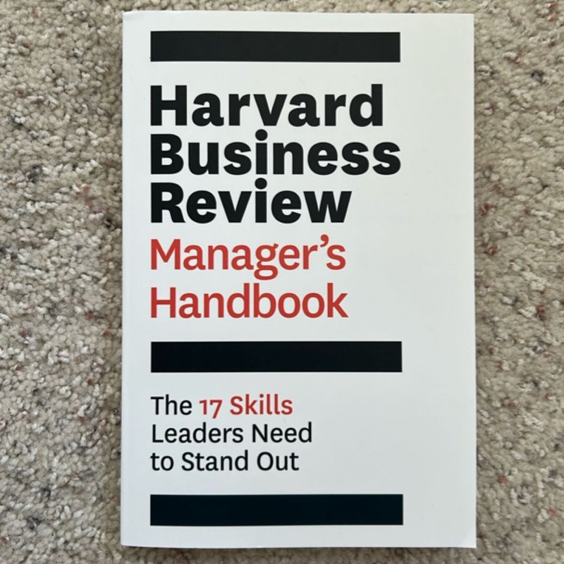 Harvard Business Review Manager's Handbook