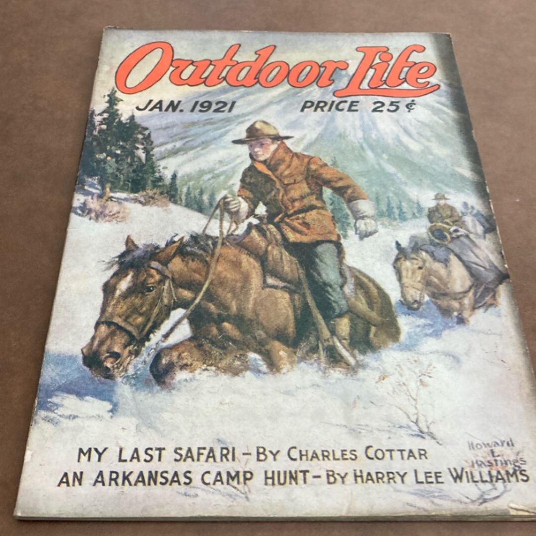 Original Jan. 1921 Issue of Outdoor Life