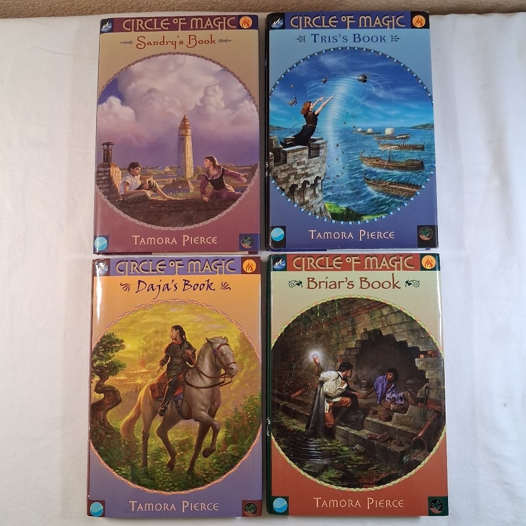 Circle of Magic Complete Set 1-4 First Edition Tamora Pierce Hardcovers HC OOP