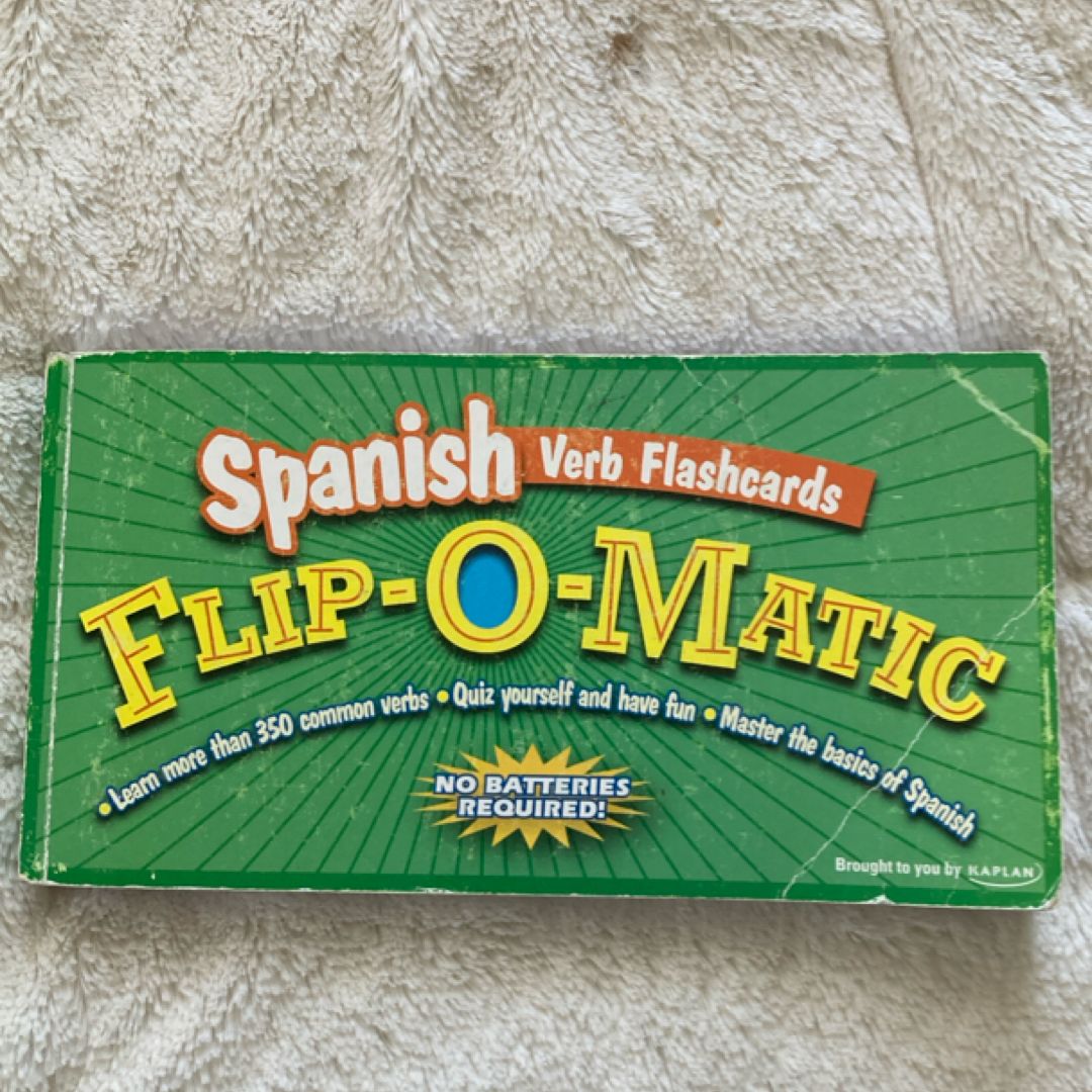 Kaplan Spanish Verb Flashcards Flip-O-Matic