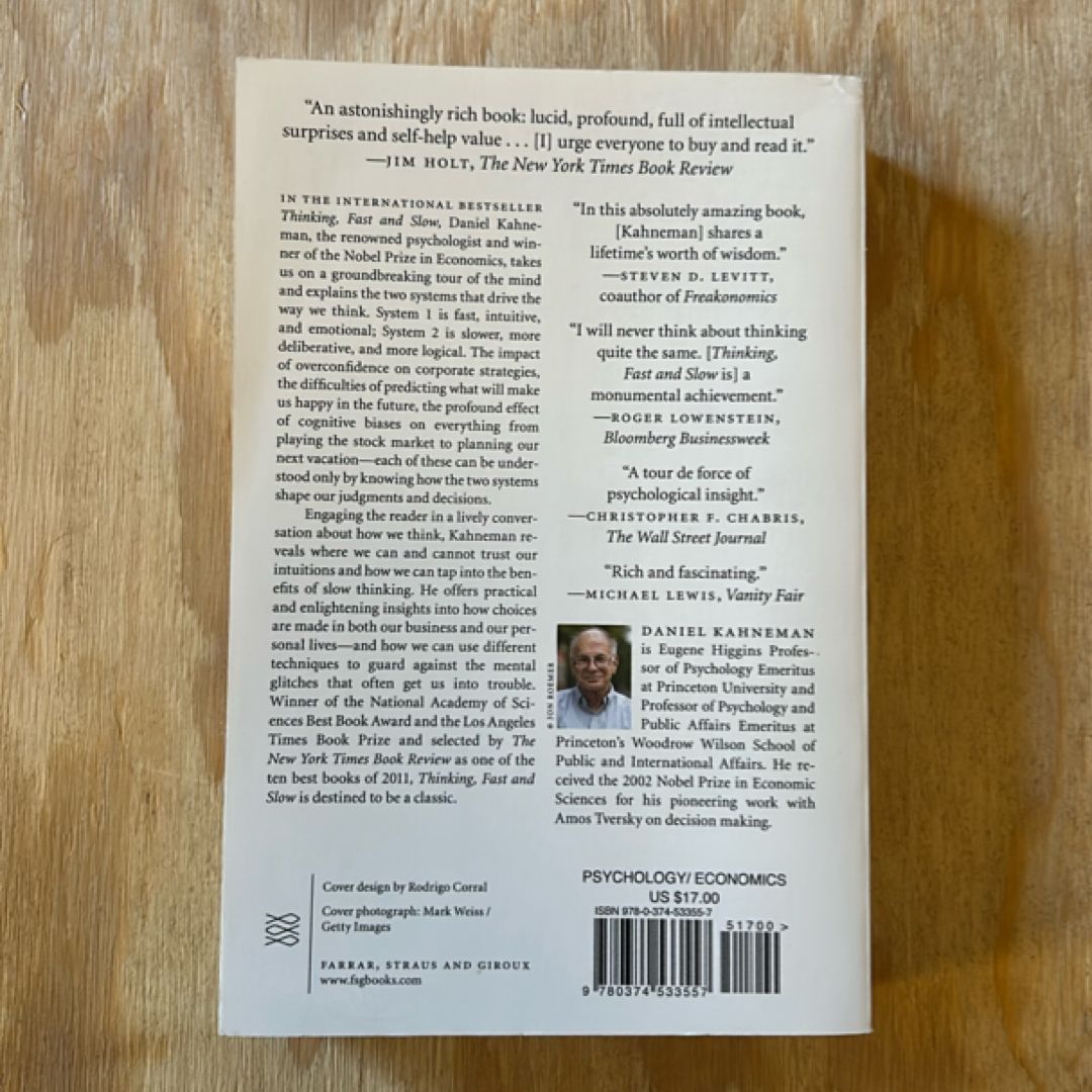 Thinking, Fast and Slow