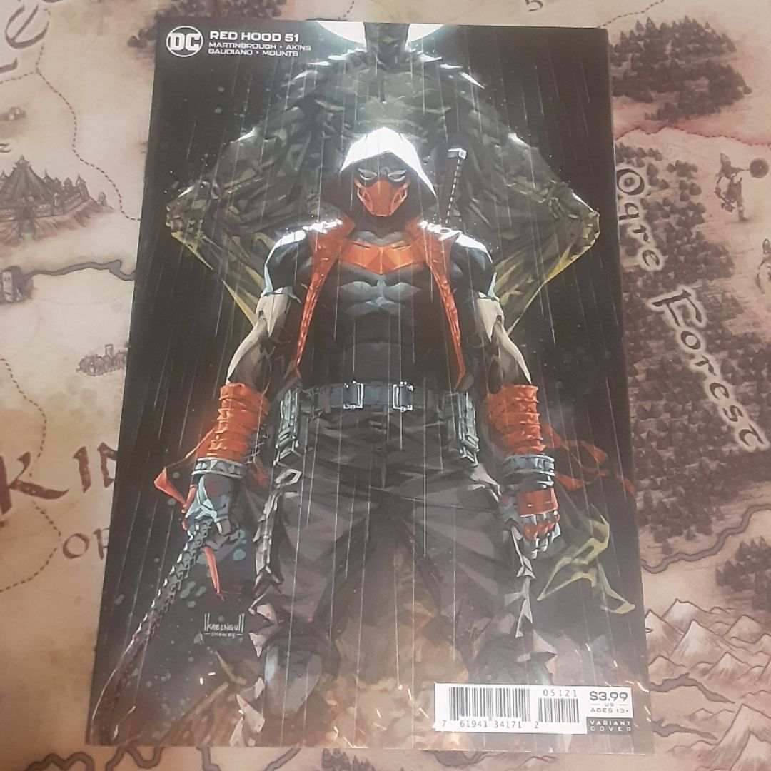 Red Hood Outlaw 51 variant cover dc comic
