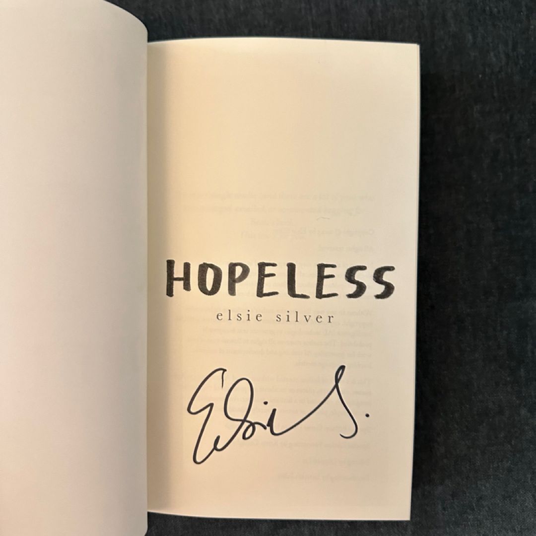 Hopeless elsie silver signing exclusive chestnut springs signed by ...