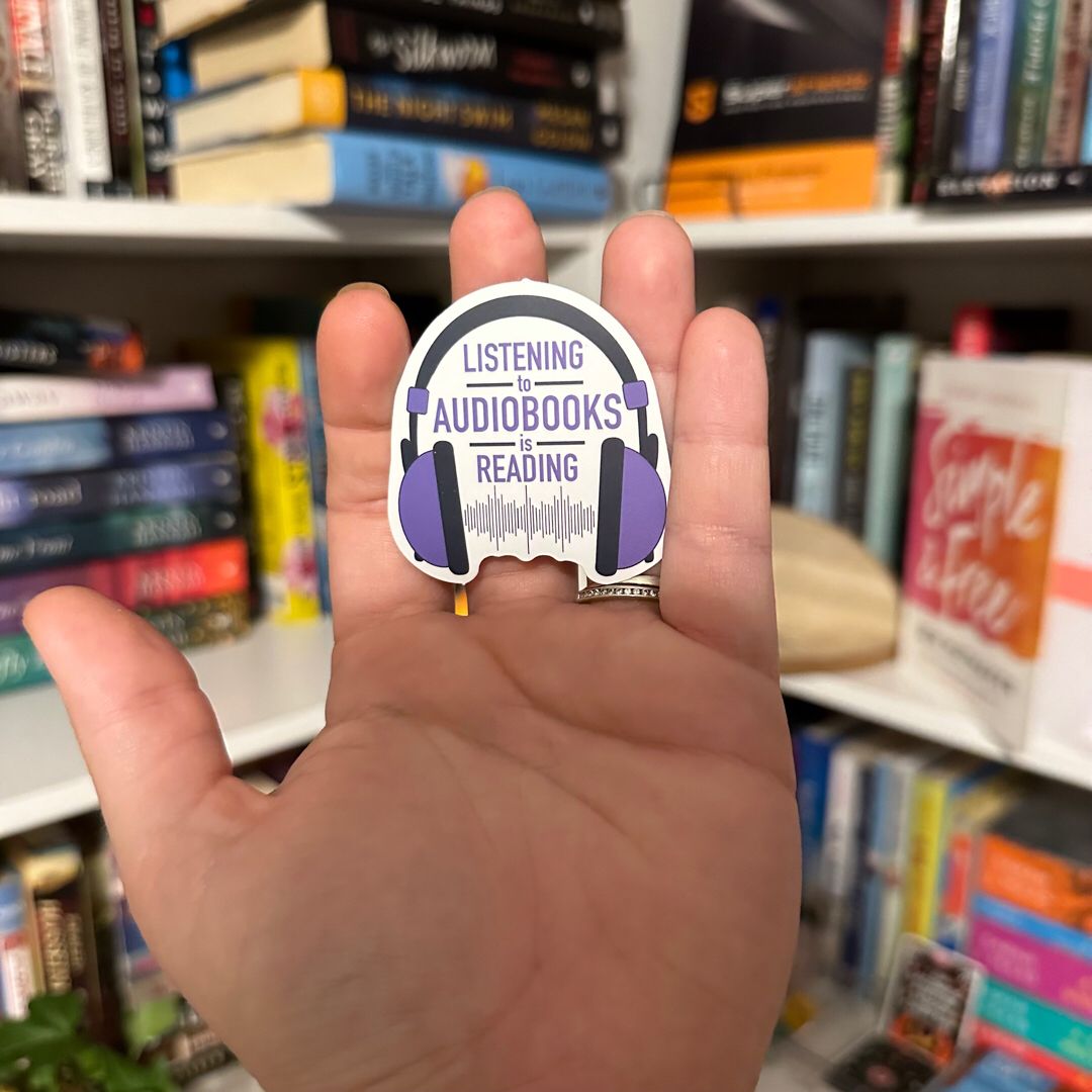 Audiobooks bookish sticker