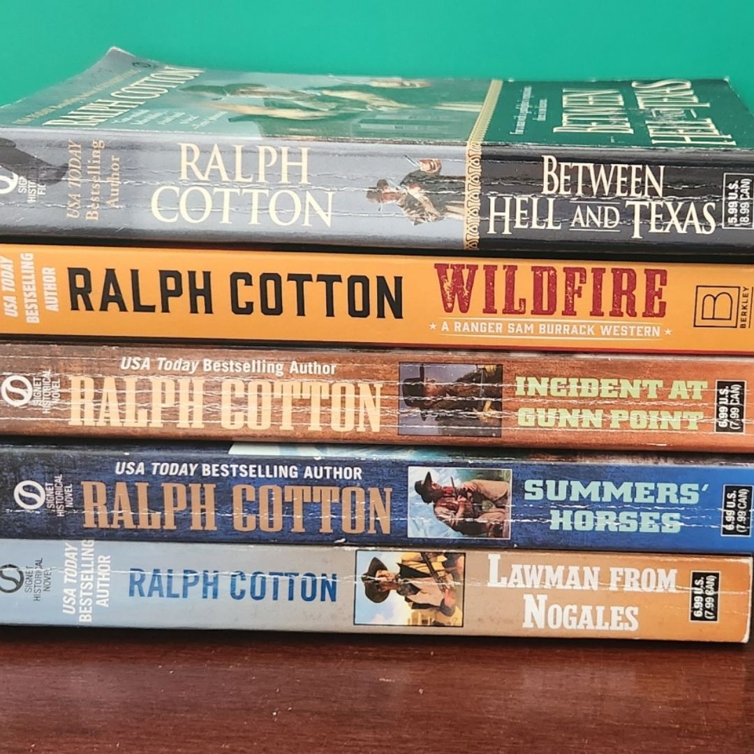 Ralph Cotton (Lot of 5) Western Paperback Books 