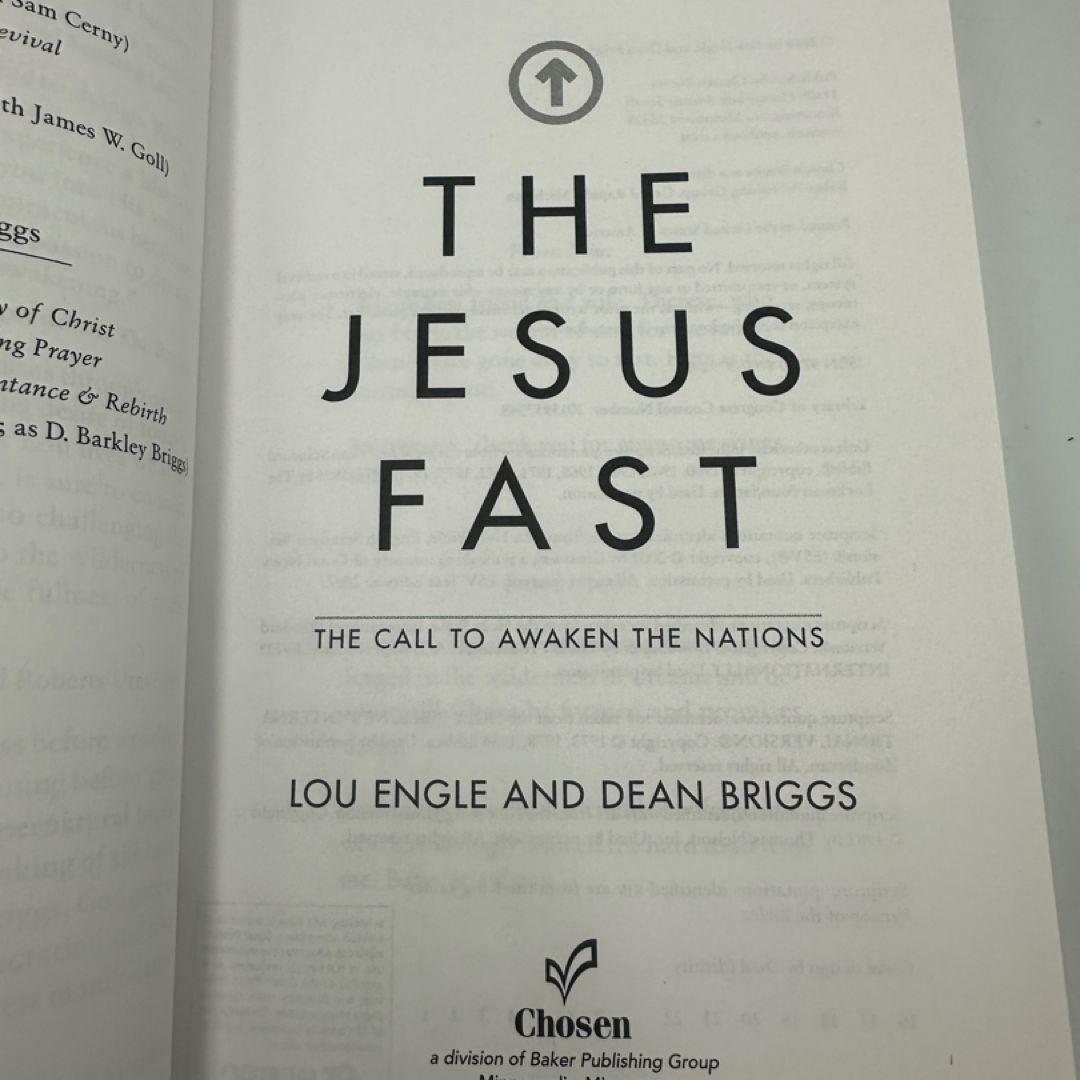 The Jesus Fast by Lou Engle, Dean Briggs, Bill Johnson, Daniel Kolenda