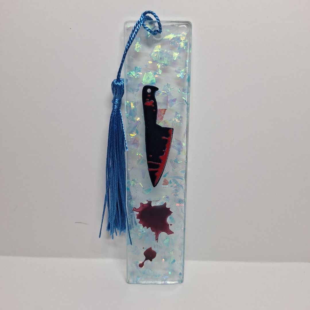 Bloody Knife Handmade Bookmark