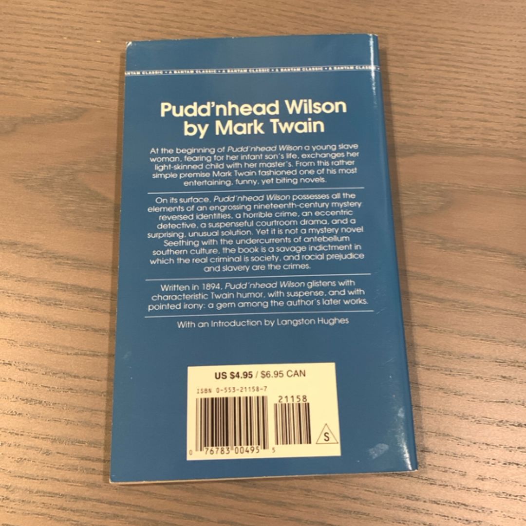 Pudd'nhead Wilson by Mark Twain, Paperback | Pangobooks