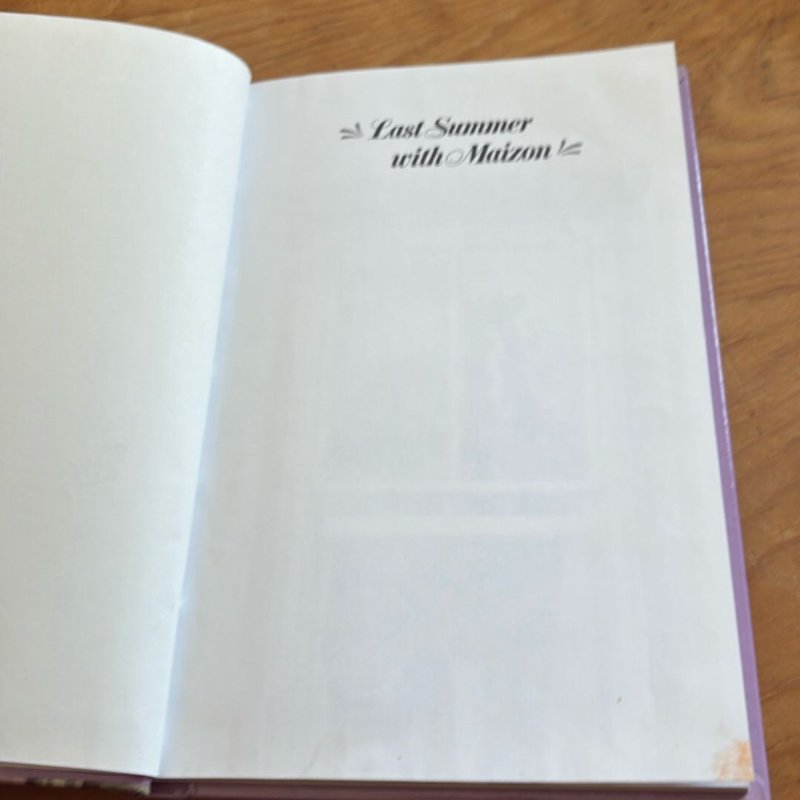 Last Summer with Maizon