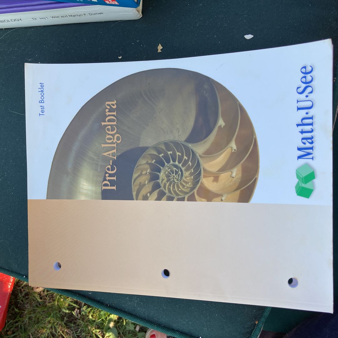 Pre-Algebra Test Booklet