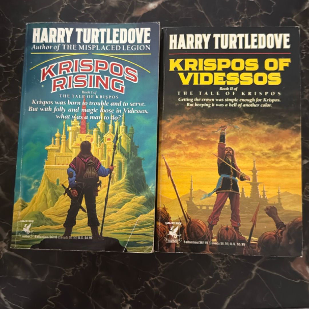 The Tale of Krispos (2 Book Set) – Krispos Rising & Krispos of Videssos – Harry Turtledove – Del Rey Paperback (1991)