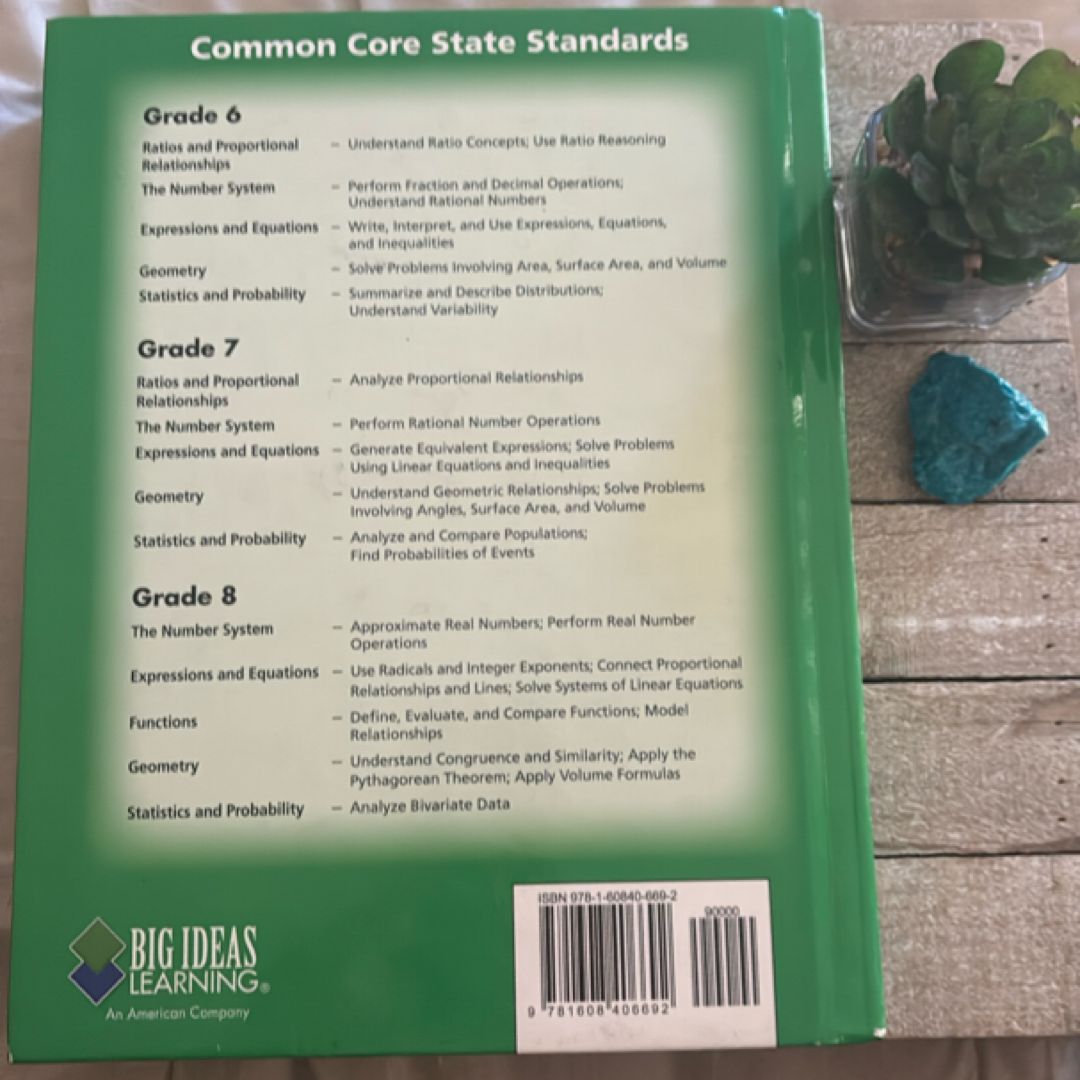 Big Ideas Math Course 1 by Ron Larson, Big Ideas Learning, LLC., Laurie ...