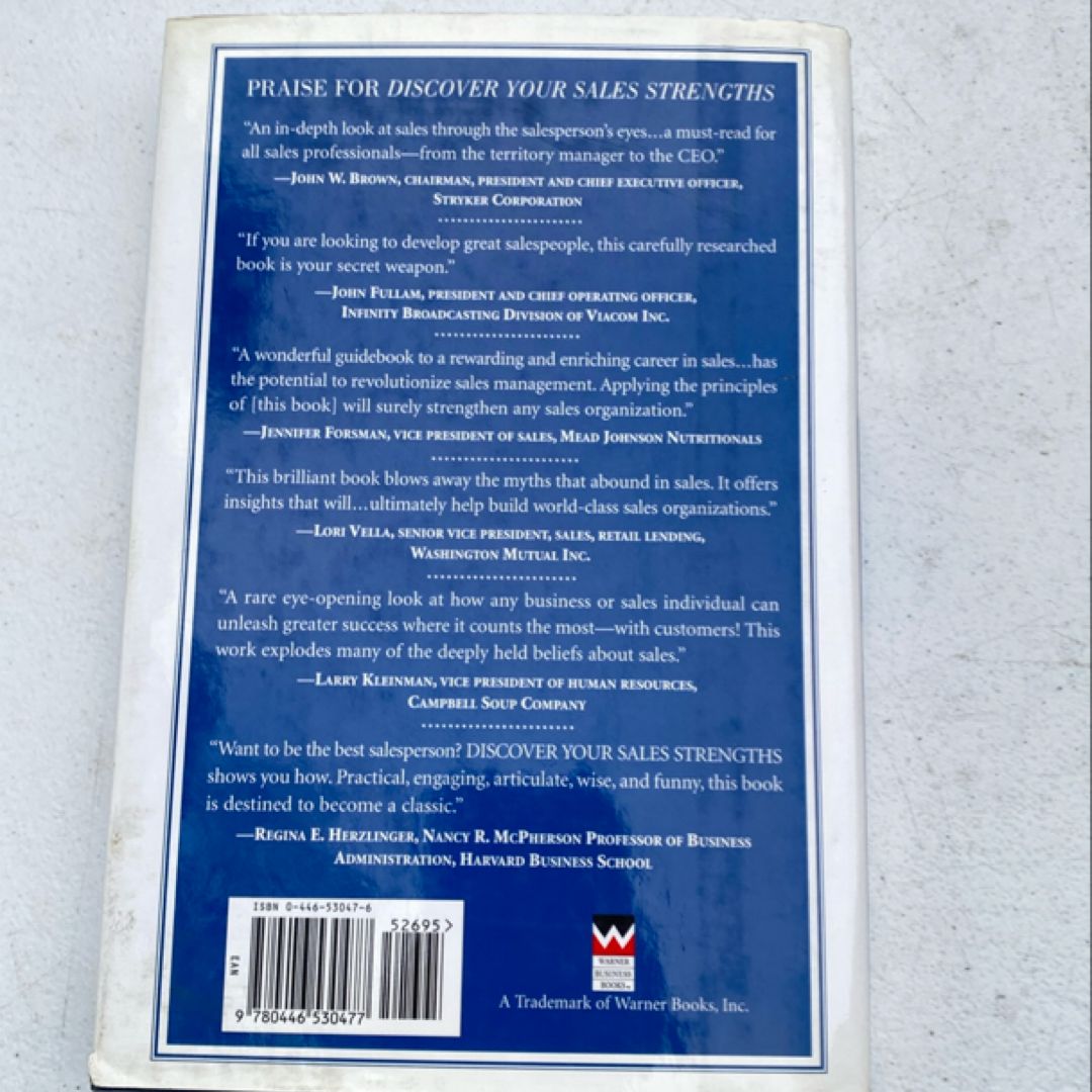 Discover Your Sales Strengths by Benson Smith, Tony Rutigliano