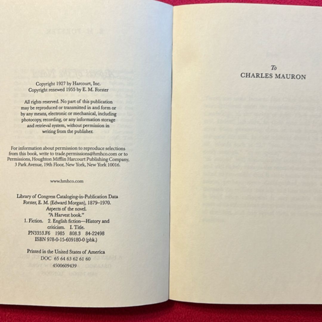 Aspects of the Novel