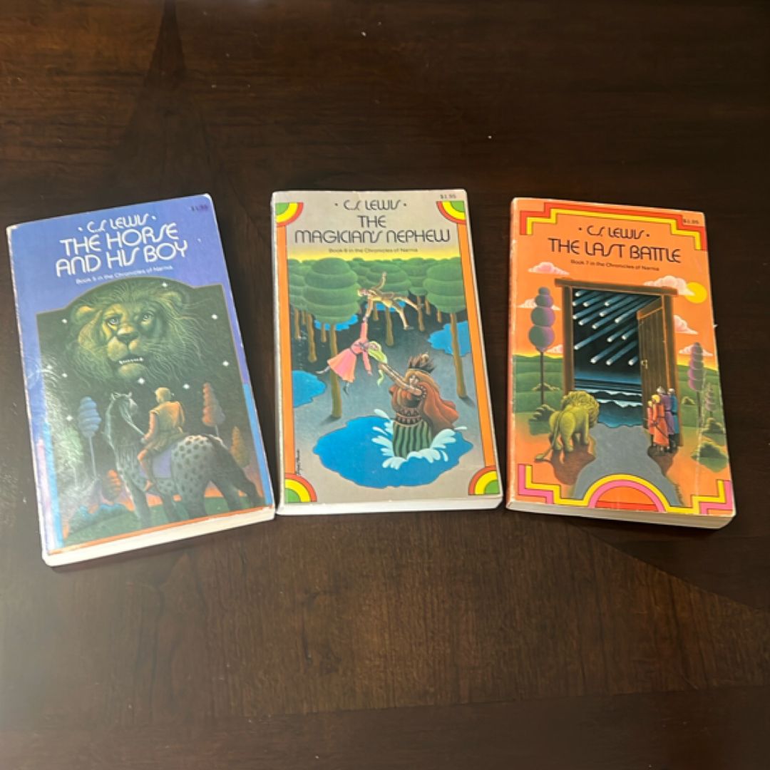 Bundle of Vintage Chronicles of Narnia Book 5, 6 & 7