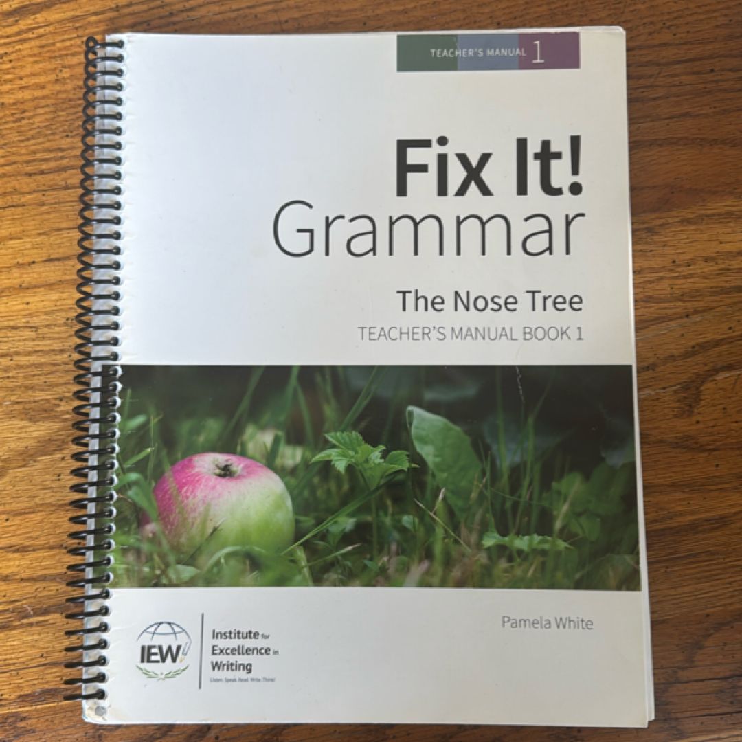 Fix It Grammar The Nose Tree Teacher’s Manual