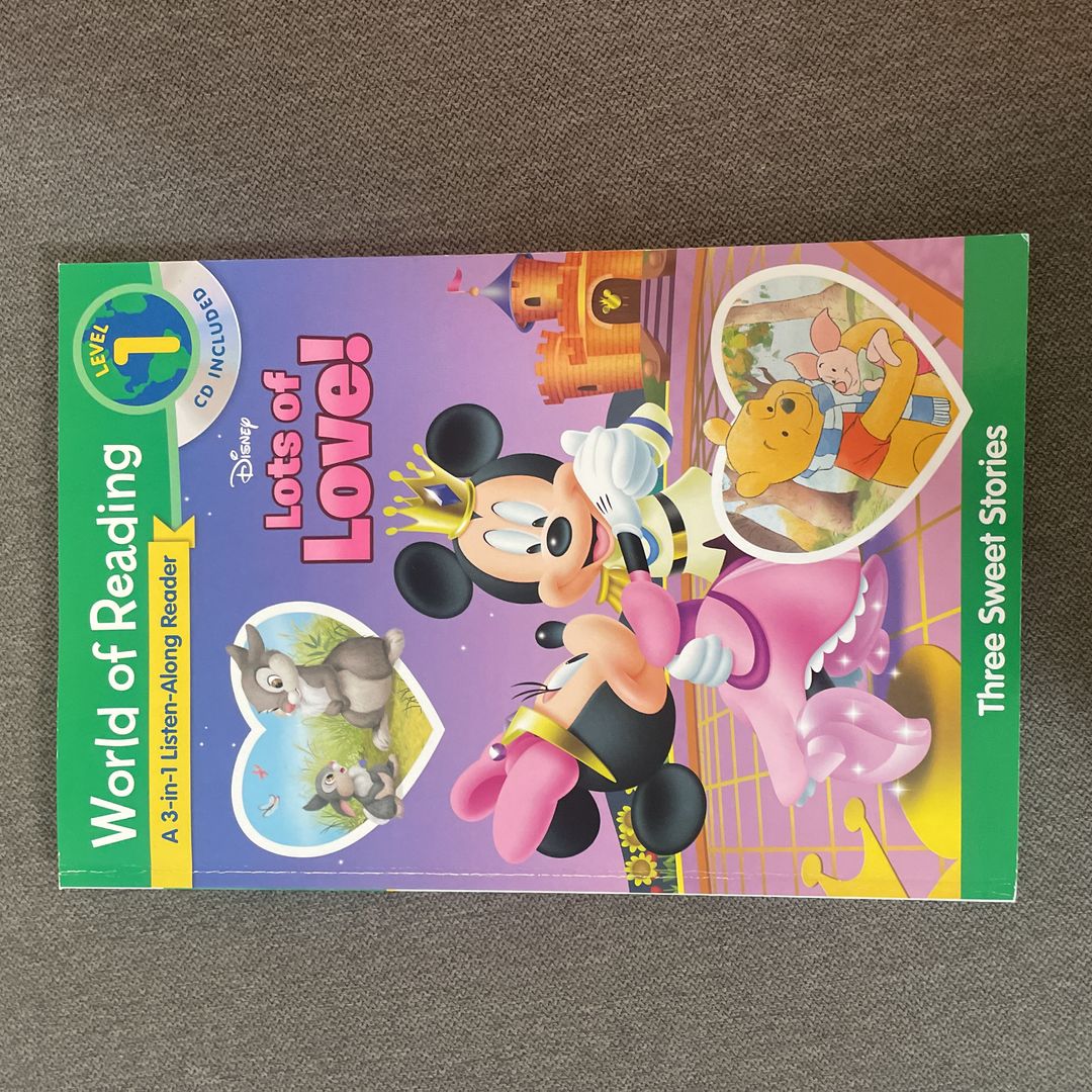 World of Reading Disney's Lots of Love Collection 3-In-1 Listen along Reader (Level 1)