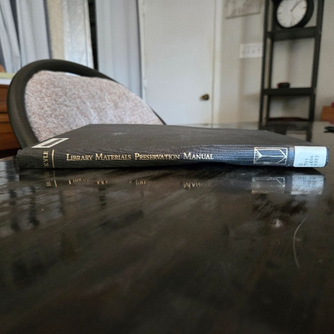 Library Materials Preservation Manual
