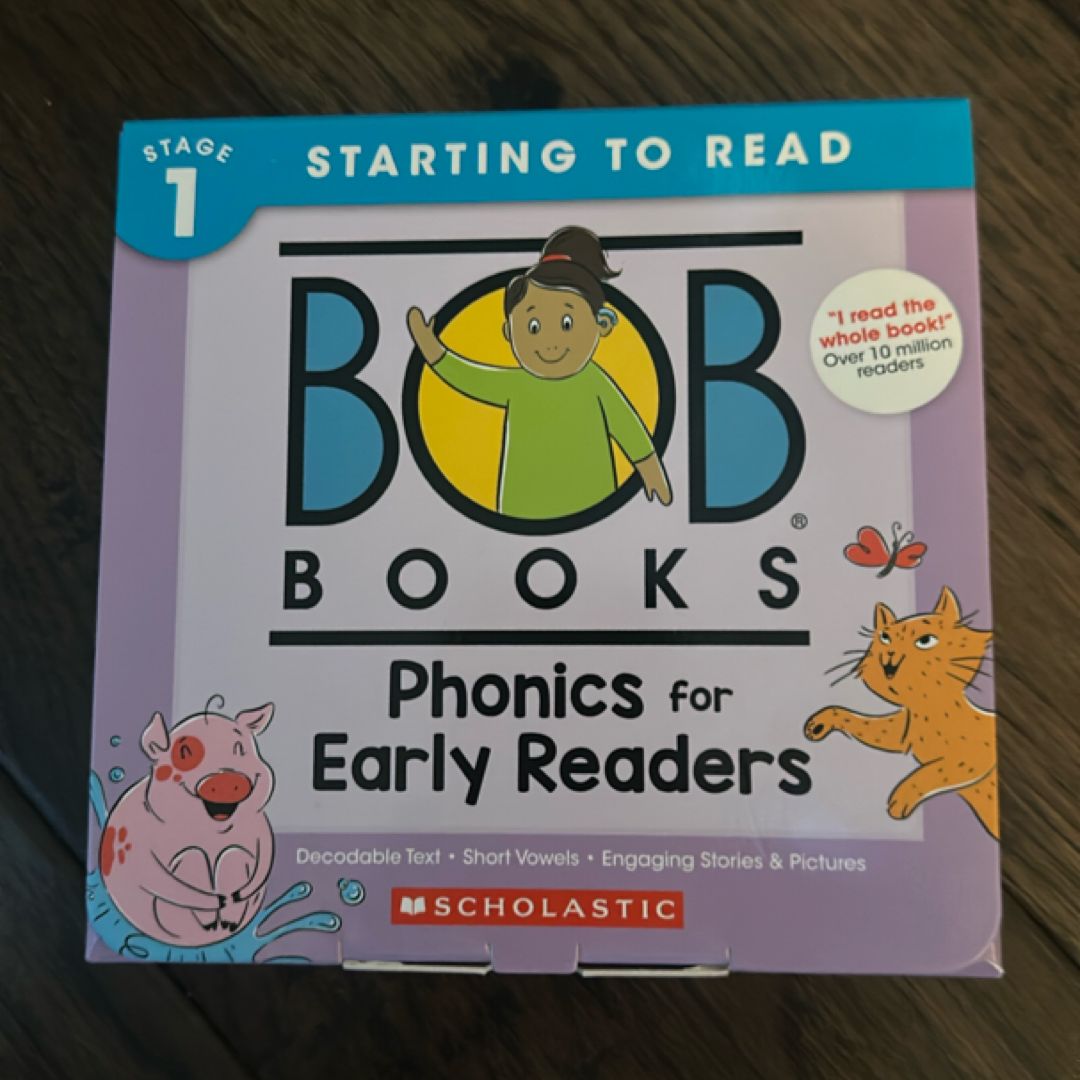 Bob Books - Phonics for Early Readers Box Set | Decodable Phonics Books, Ages 4 and up, Kindergarten (Stage 1: Starting to Read)