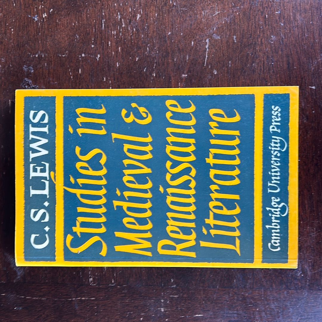 Studies in Medieval and Renaissance Literature