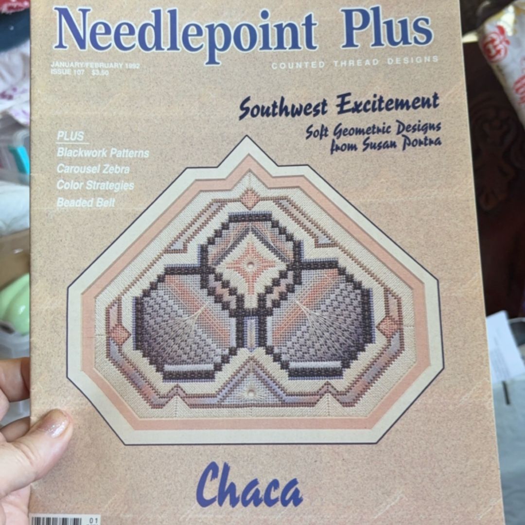 Needlepoint Plus Cointed Thread Designs, January/February 1992