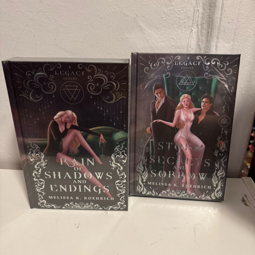 Twisted Fiction Rain of Shadows and Endings / Storm of Secrets & Sorrows SIGNED