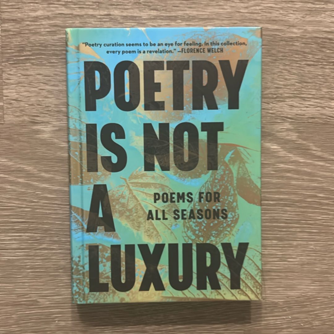 Poetry Is Not a Luxury