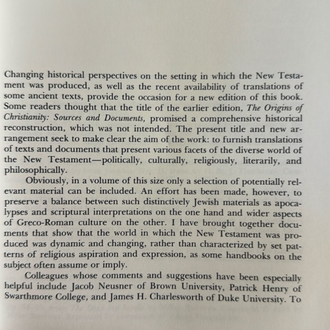 The New Testament in Context