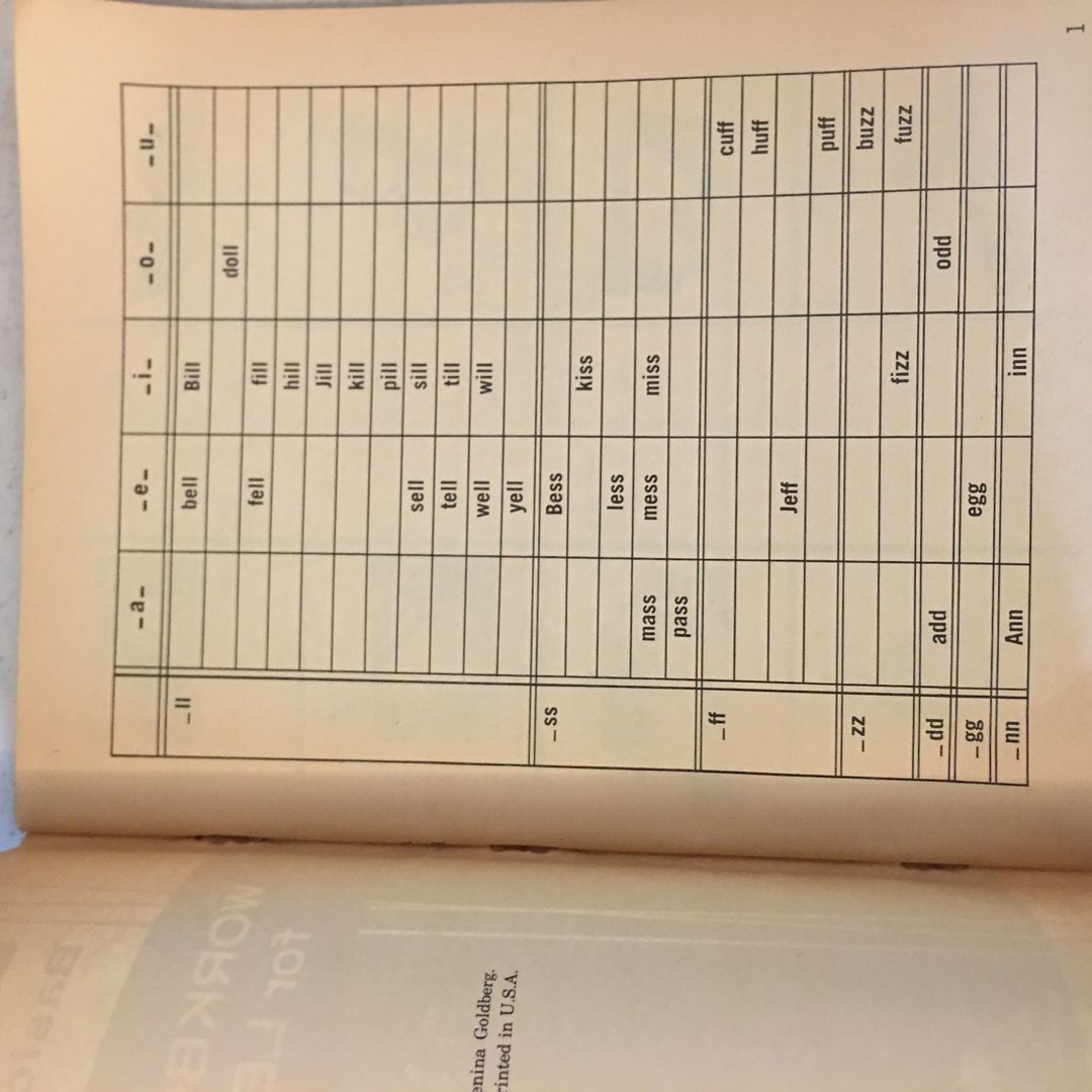 Phonics Workbook 1964 by Donald Rasmussen - | PangoBooks