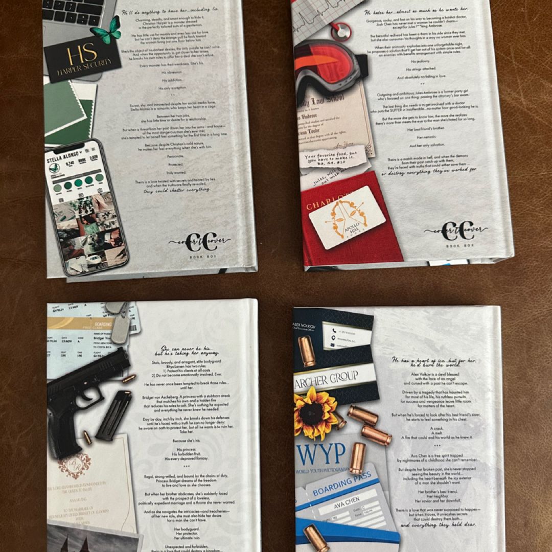 Cover To Cover Book Box Twisted Series By Ana Huang Special Edition Set signed