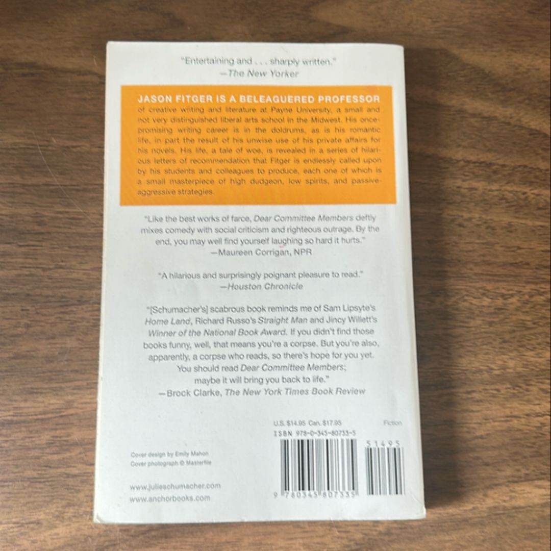 Dear Committee Members by Julie Schumacher, Paperback | Pangobooks