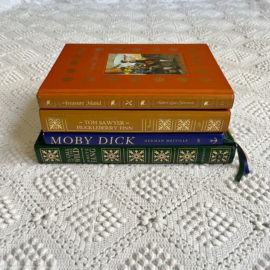 The Call of the Wild | Moby Dick | Treasure Island | Tom Sawyer Dalmation Press Children’s Classics BUNDLE
