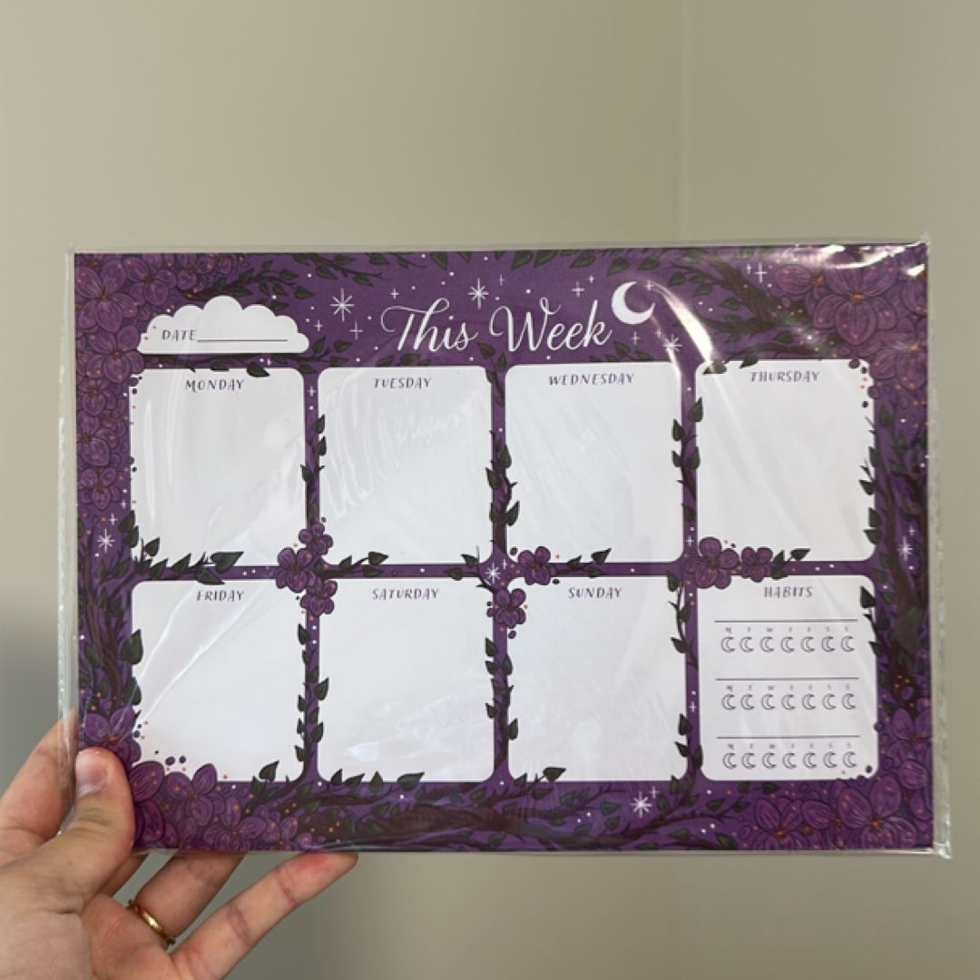 Illumicrate Violet Divinations Weekly Planner (Violet Made of Thorns)