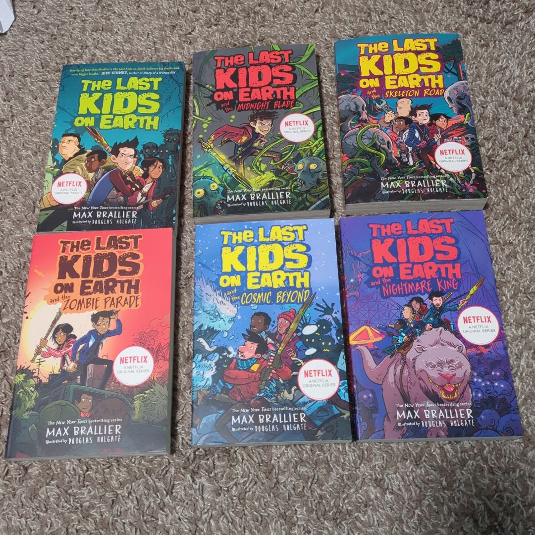 The Last Kids On Earth 6 Books Collection Set by Max Brallier (Last Kids On Earth, Zombie Parade, Nightmare King, Cosmic Beyond, Midnight Blade & Skeleton Road)