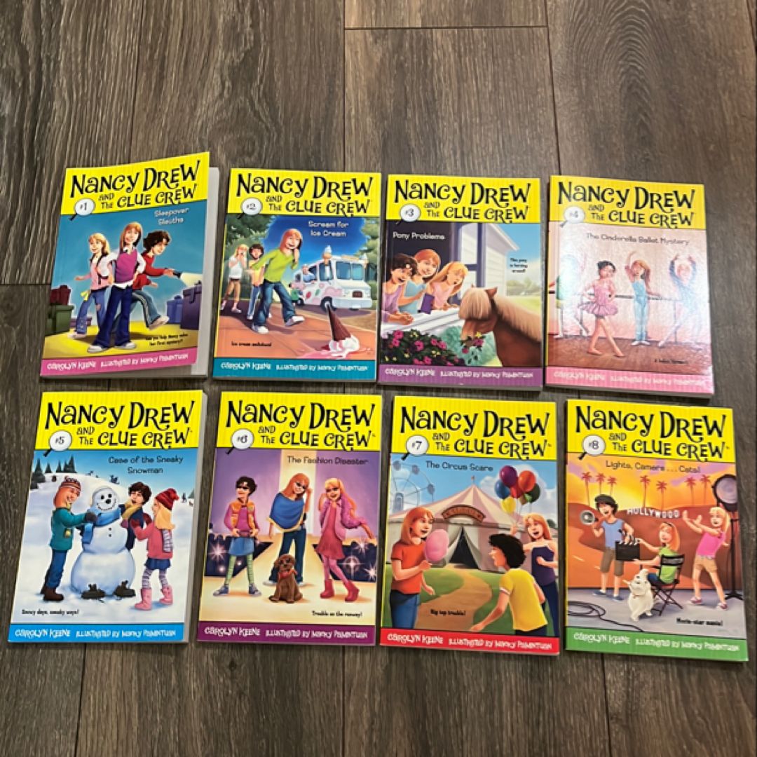 Nancy Drew and the Clue Crew Lot of Books 1-8