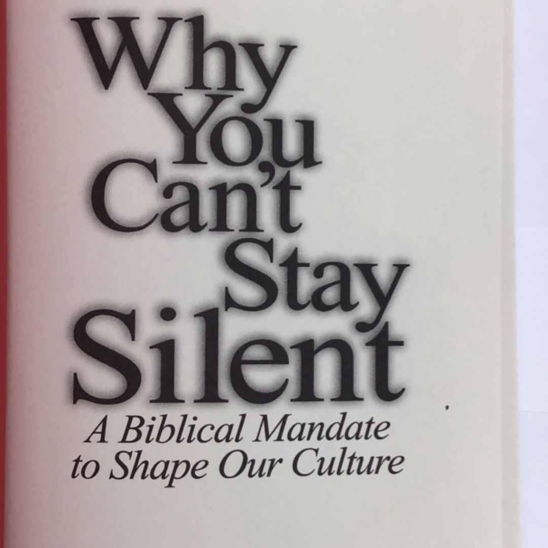 Why You Can't Stay Silent