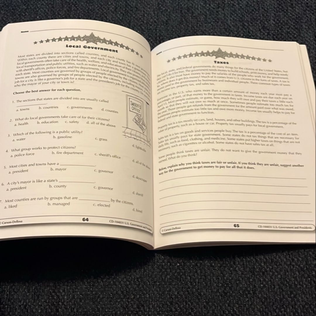 US Government and Presidents