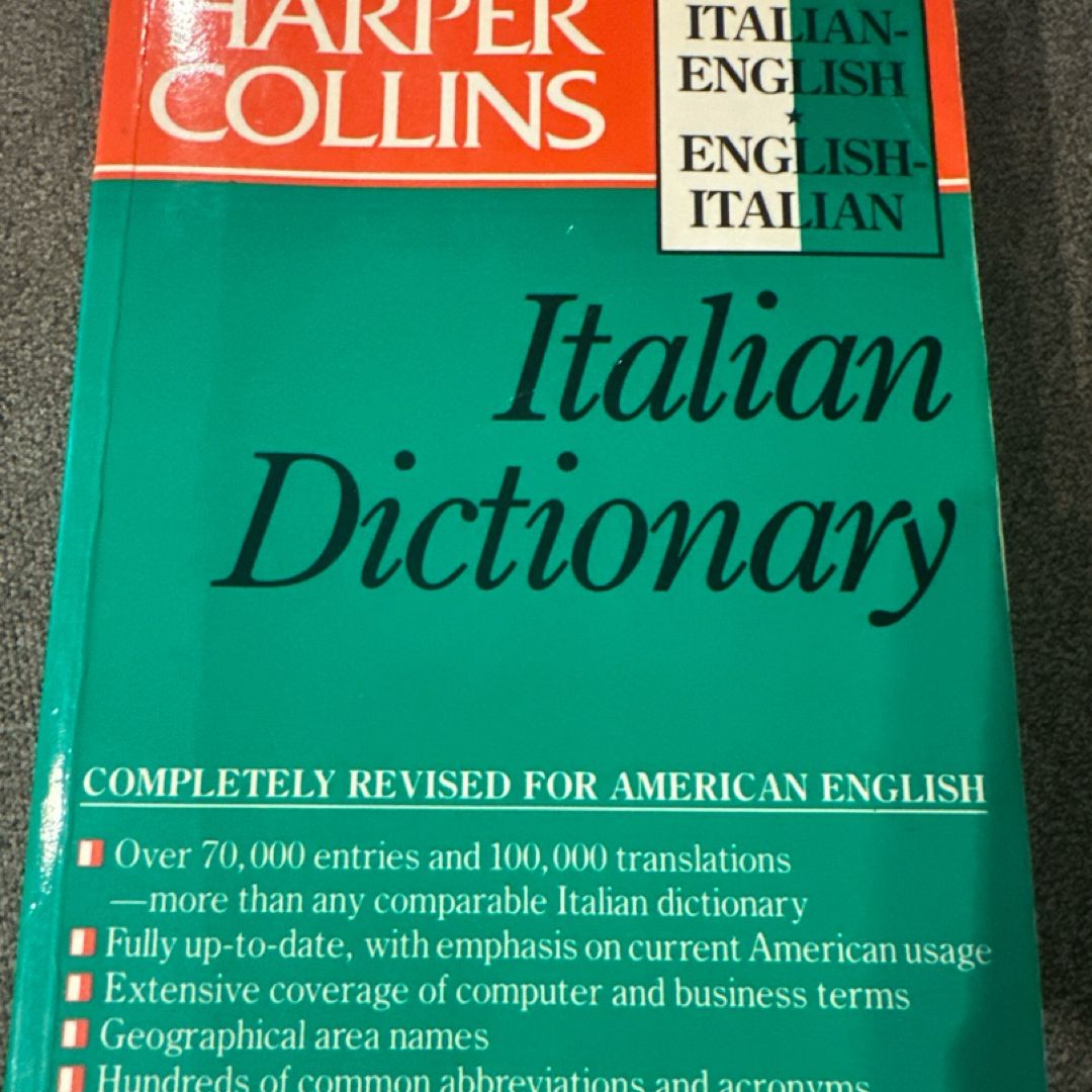 Harper Collins Italian Dictionary