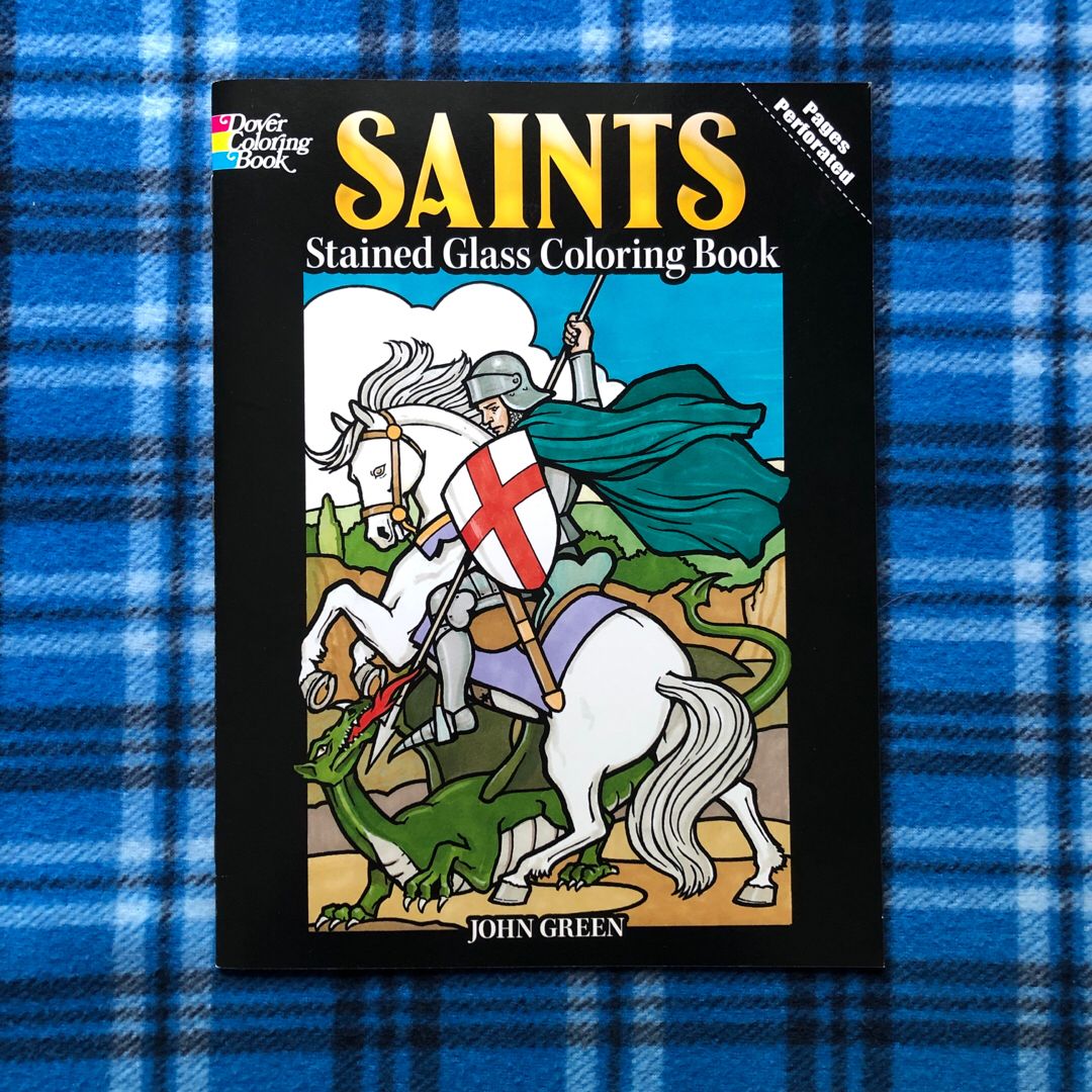 Saints Stained Glass Coloring Book