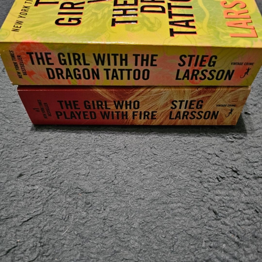 The Girl with the Dragon Tattoo & The Girl Who Played with Fire bundle 