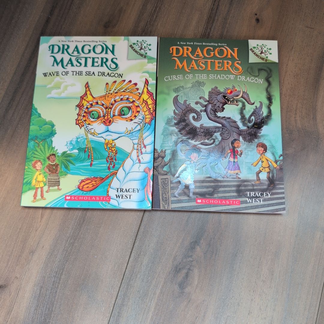 Dragon Masters Books #19 WAVE of the SEA DRAGON & #23 CURSE of the SHADOW DRAGON