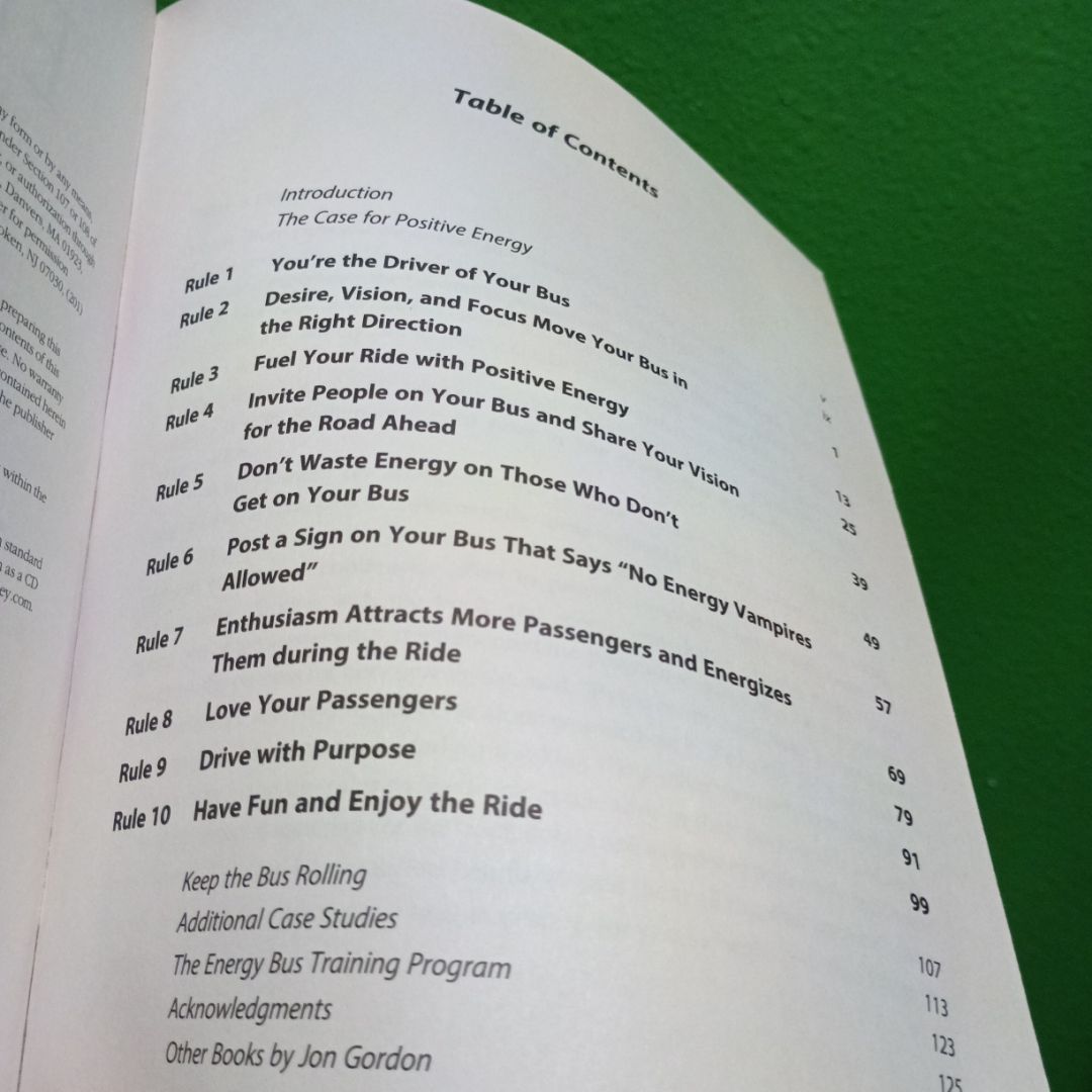 The Energy Bus Field Guide