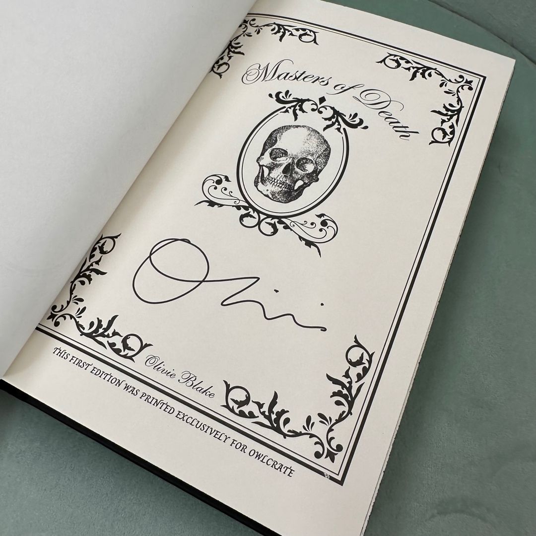 Masters Of Death [signed Owlcrate Edition, 1st Tor Printing]
