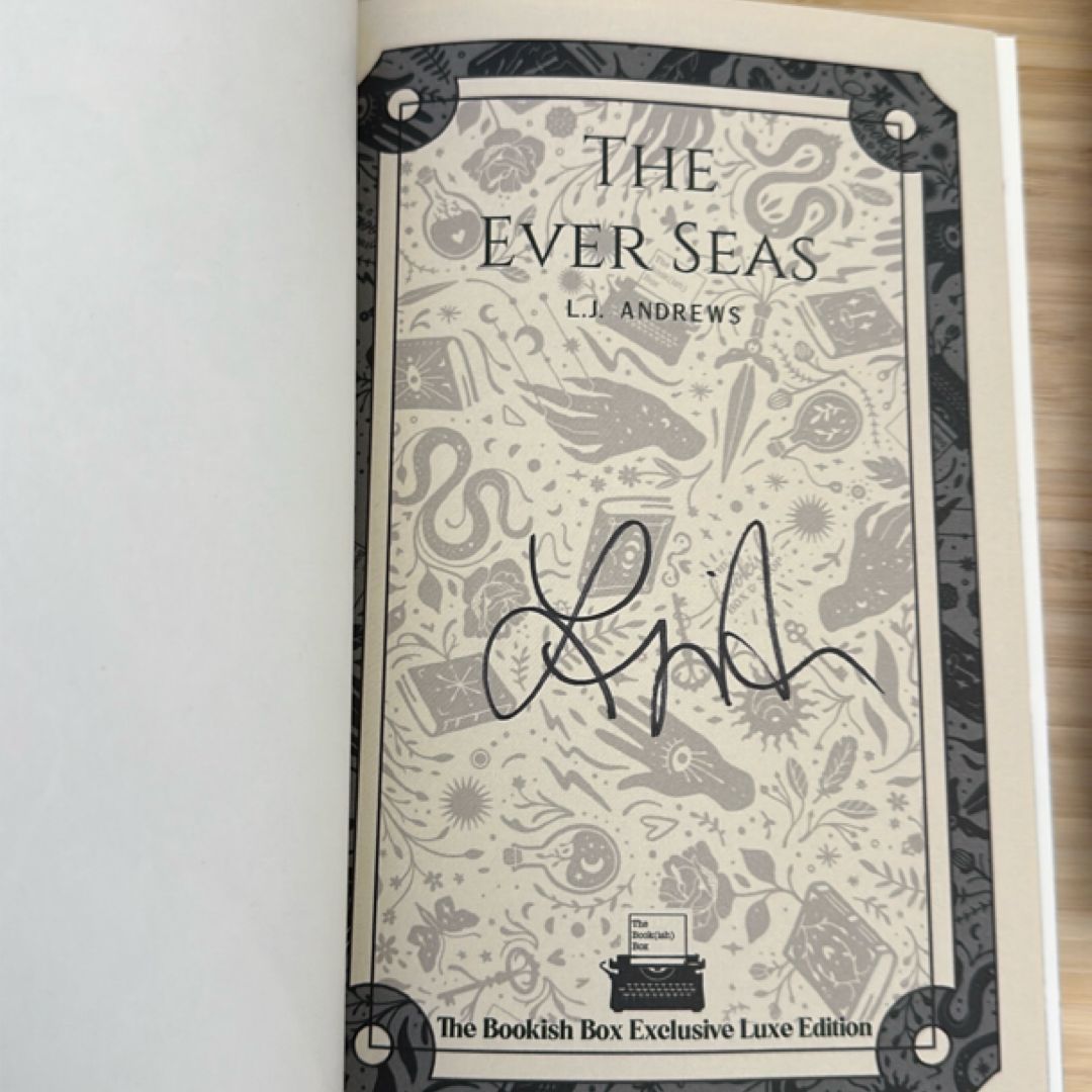 The Ever Seas Duology Bookish Box special edition by L.J. Andrews