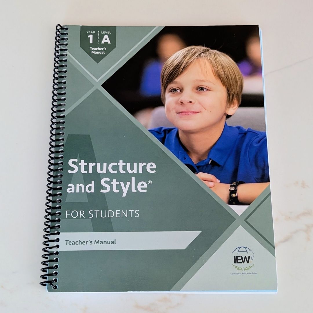 IEW Structure and Style Year 1, Level A Teacher's Book by Andrew Pudewa ...