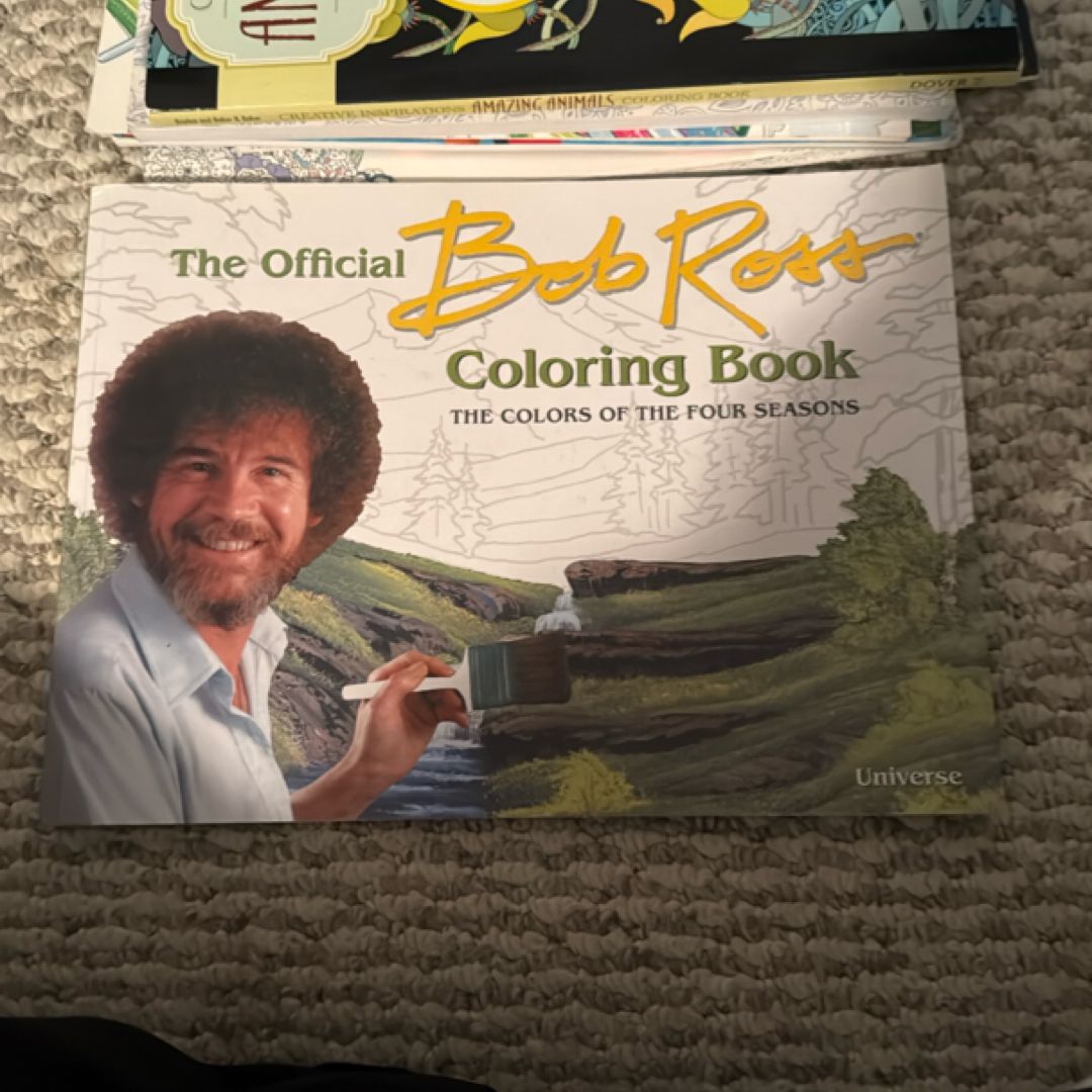 Official Bob Ross Colouring Book