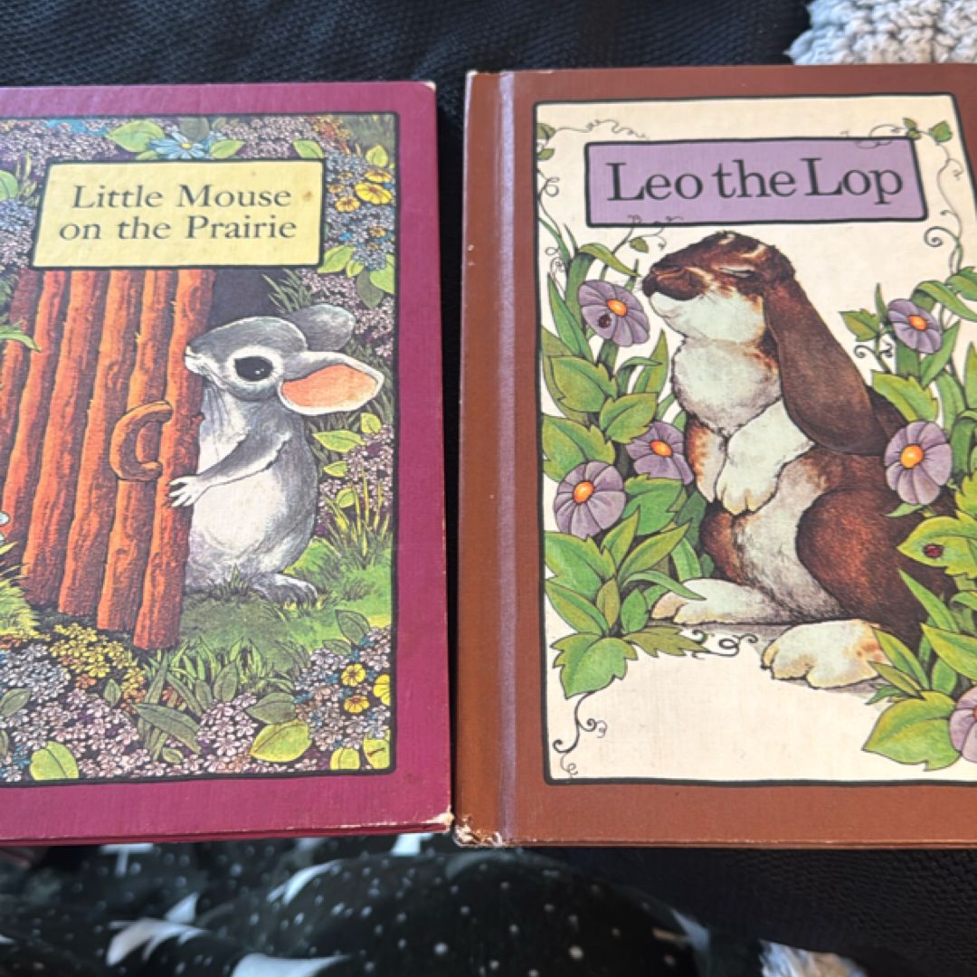 2 book set Leo the lop and little mouse on the prairie